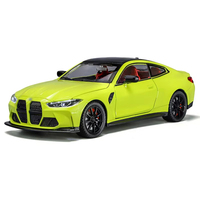 Échelle 1:24 pour BWM M4 modèle moulé sous pression voiture son et lumière retrait porte ouverte métal décorer Collection jouets moulés sous pression