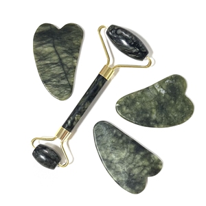 Xiuyan ngọc bích đá tự nhiên kích thước nhỏ giá rẻ đặt gua SHA mặt con lăn - Product Image 6