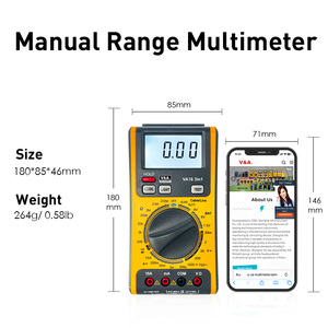 Va16 kỹ thuật số vạn năng mạng cáp Tester RJ45 RJ11 đường dây điện thoại pin thử nghiệm 1.5 <span class=keywords><strong>6</strong></span> 9V DC AC Vôn kế OHM <span class=keywords><strong>Volt</strong></span> Amp - Product Image 3