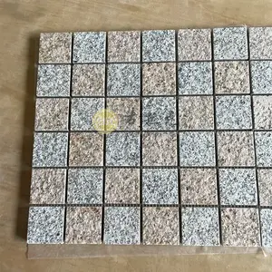 Nature Granite Marble Square Shape Marble Mosaic For Outdoor Floor