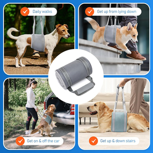 Arnés de elevación para perros grandes, ancianos o con lesiones en las articulaciones y ligamentos cruzados, soporte para patas traseras y cadera, correa ajustable - Product Image 4