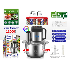 Hachoir Électrique Multifonction <span class=keywords><strong>Professionnel</strong></span> Haute Puissance DSP 4 Litres avec Écran LED pour Cuisine - Offre Spéciale - Product Image 1