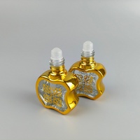Nouveaux flacons roll-on de 10 ml en forme de pomme, électroplaqués or, pour déodorant et huiles essentielles portables
