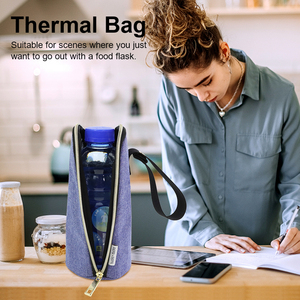 Porte-bouteille d'eau portable personnalisé manchon pochette à fermeture éclair <span class=keywords><strong>isotherme</strong></span> lait maternel <span class=keywords><strong>biberon</strong></span> sac <span class=keywords><strong>isotherme</strong></span> - Product Image 4