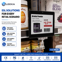 Etiqueta Electrónica de Precio Digital de 4 Colores LEEKA ESL de Bajo Consumo, Etiqueta Electrónica de Tinta Electrónica Inalámbrica para Supermercados, Farmacias, Tiendas de Conveniencia