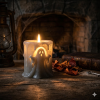 Vente en gros de porte-bougies fantômes d'Halloween, articles de décoration d'Halloween effrayants pour l'intérieur et l'extérieur