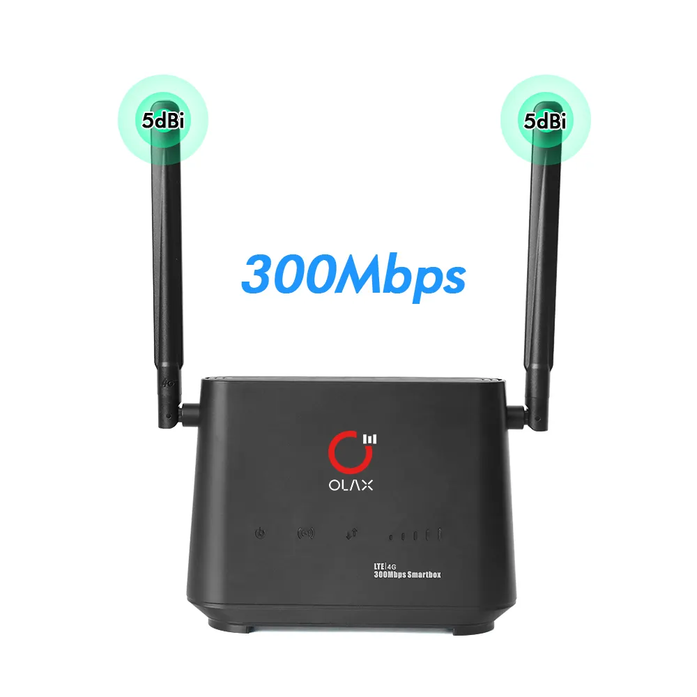 Router Wifi Olax AX5 Pro Hotspot Kartu SIM 300Mbps, Router Nirkabel Baterai 2000Mah