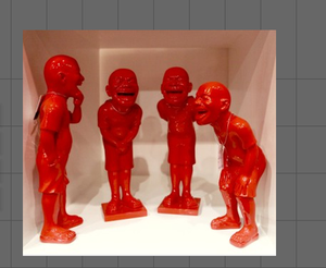 Mini plâtre de l'<span class=keywords><strong>avatar</strong></span>, Sculpture style littéraire internationale, décoration artistique, diy, pour la maison - Product Image 2