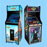Borne d'arcade de combat à monnayeur pour 2 joueurs, armoire vidéo verticale en métal, version anglaise avec double joystick pour centre de jeux
