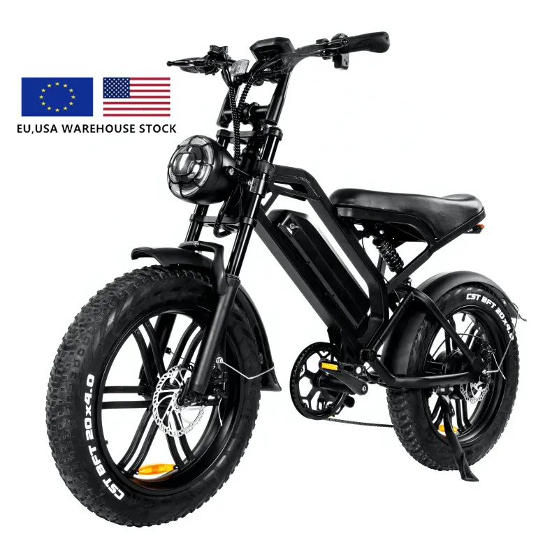 Gudang EU USA Penjualan Laris Sepeda Elektrik Super 73 20 Inci Ebike 48V 750W Motor 15Ah Baterai Ban Gemuk Sepeda Listrik