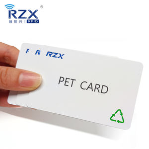 เป็นมิตรกับสิ่งแวดล้อม 13.56MHz 1K หน่วยความจํา CR80 กันน้ํา PET การ์ดสําหรับระบบรถไฟในเมือง/ที่จอดรถ/การจัดการชุมชน - Product Image 2