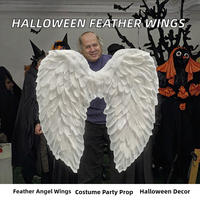 Ailes d'ange en carton à plumes modernes, cadeaux personnalisés, décorations pour fêtes d'Halloween et d'anniversaire, marque SINOCS, fabriqué en Chine