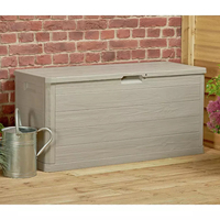 AJUNION boîte de rangement extérieure meubles d'extérieur boîte de pont en résine plastique outils de jardin coussins boîte de rangement