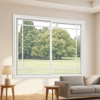 Fenêtres coulissantes en PVC double vitrage P80, optimisées pour la valeur, certifiées AAMA, à rendement énergétique optimal et conception et performance durables
