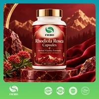 Capsules de Rhodiola Rosea Premium, formule standardisée de Rosavines et de Salidroside, fournisseur OEM de capsules de Rhodiola Rosea
