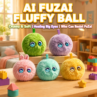 Vente en gros de jouets en peluche intelligents AI, pompons moelleux, jouets parlants interactifs, porte-clés, rembourrés en polyester et coton PP, 10 cm, pour les enfants de 2 à 14 ans