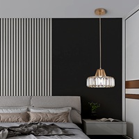 Luminaire suspendu en cristal nordique moderne pour restaurant, salon, cuisine, îlot
