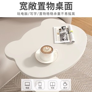 Panda Side <b>Table</b> <b>White</b> Movable Sofa <b>Table</b> <b>Small</b> Coffee <b>Table</b> Living Room Modern Minimalist Bedside <b>Table</b> - Product Image 3
