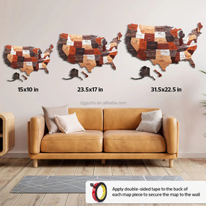 New Eco-Friendly Wooden Crafts American National Park Travel <strong>Map</strong> for Home Decoration and Travel Souvenir - Product Image 5