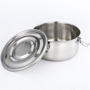 Runde Benito Brotdose Edelstahl Bento Adult Tiffin Carrier Große Brotdose aus Stahl zur Aufbewahrung von Lebensmitteln für Erwachsene oder Kinder - Product Image 2