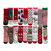Fabricant de chaussettes, chaussettes de Noël amusantes personnalisées, design arbre, bonbons, bonhommes de neige pour les fêtes de Noël, chaussettes pour adultes et enfants