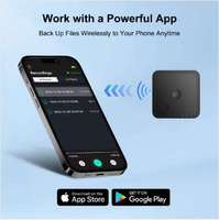 Enregistreur vocal IA ChatGPT 64 Go Mini pour notes WAV / Wi-Fi activé, rechargeable, 500h d'autonomie, appel téléphonique numérique sans fil