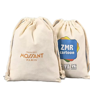 Bolsa de Algodón Natural de 10*15cm, Bolsa de Muselina con Cordón 100% Algodón GOTS, Bolsa de Almacenamiento y Embalaje - Product Image 2