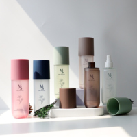 Flacon pulvérisateur en plastique de 250 ml, forme capsule unique et colorée, pour les soins cosmétiques du corps, du visage et de la peau