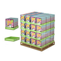 Support d'affichage en carton pliable moderne personnalisé pour les présentoirs de collations - Biscuits, chips, chocolat, bonbons