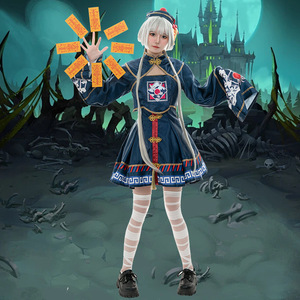 Costume de demoiselle d'honneur Lolita Anime, robe bleue pour cosplay, jeu de rôle Anime, printemps 2025 - Product Image 4