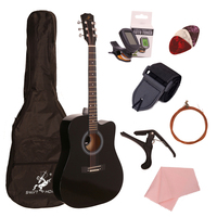 Cheap Swift Horse KJ41C-M 41 Inch Gloss Finish Acoustic Guitar High Quality Cutaway Professional Use with Accessories China