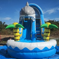 Toboggan gonflable en PVC de nouvelle conception avec piscine Divertissement extérieur Toboggan gonflable Toboggan commercial pour enfants