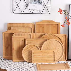 Japanese Style Bamboo Rectangular <b>Tray</b> With <b>Tea</b> Set For Hotel Coffee <b>Tea</b> Serving Elegant Wooden Tableware Solid Color - Product Image 4