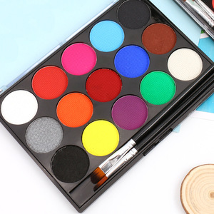 Kit de pintura facial, 15 colores, soluble en agua, para maquillaje de escenario de Halloween, pintura corporal - Product Image 4