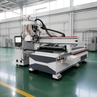 Routeur CNC à un seul axe pour le travail du bois avec lame de coupe transversale et longitudinale pour la découpe de panneaux de placage MDF pour armoires