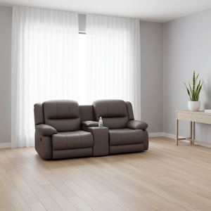 Ensemble de canapés sectionnels de luxe en cuir pleine fleur avec fonctions de massage et réglables, design moderne pour salon et chambre à coucher - Product Image 5