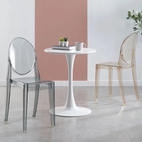 Chaise de banquet transparente en acrylique moderne OEM, style Victoria Ghost, pour hôtels et appartements, usage commercial, vente en gros à prix réduit