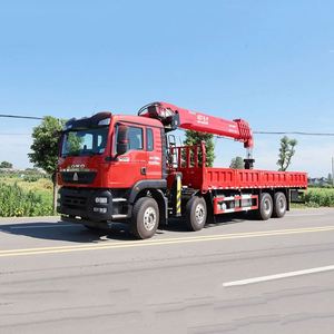 รถบรรทุกติดเครน Sinotruk 8*4 พร้อมบูมยืดหดได้ 16 ตัน ระบบสตาร์ท-หยุดอัตโนมัติ  เหมาะสำหรับงานวิศวกรรมก่อสร้าง - Product Image 4