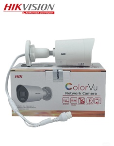 Caméra mini-balle <span class=keywords><strong>Hikvision</strong></span> originale DS-2CD2047G2-LU/SL <span class=keywords><strong>ColorVu</strong></span>, vision nocturne IR, audio bidirectionnel, lumière stroboscopique, avertissement sonore, 4 MP - Product Image 1