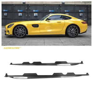 Jupes latérales étendues en fibre de carbone véritable style V2, les plus vendues, pour Mercedes Benz <span class=keywords><strong>AMG</strong></span> <span class=keywords><strong>GT</strong></span> GTS GTC Coupé - Product Image 1