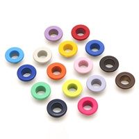 Œillets multicolores en laiton sans plomb imprimés pour vêtements, œillets colorés