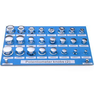 Penutup Tombol Potensiometer Plastik Berulir Knurled Diameter Lubang 10mm-35mm, Dijual Murah - Product Image 2