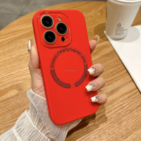Coque de téléphone en silicone liquide magnétique populaire Jelly Silicone Cover Girls Compatible pour iPhone 17 16Pro Max 17 1615 Pro Max