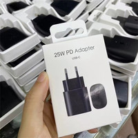 Adaptateur secteur 25W USB C fourni par l'usine, chargeur de voyage, chargeur ultra-rapide pour Samsung Galaxy Note 10 20 S21 S22