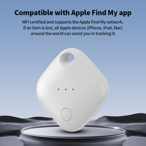 جهاز تتبع ذكي معتمد من MFi مع خاصية العثور على الأشياء، جهاز تعقب GPS صغير يعمل بالبلوتوث لتحديد موقع المفاتيح ومكافحة الضياع بمدى 20 متر لنظام iOS والمحفظة والأمتعة والحيوانات الأليفة - Product Image 4