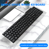 Clavier noir arabe anglais avec disposition clavier d'ordinateur 104 touches USB claviers filaires pour PC portable Vente en gros pas cher