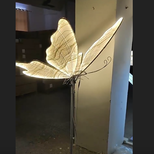 Ailes de <span class=keywords><strong>papillon</strong></span> lumineuses avec LED décoratives de luxe qui s'ouvrent et se ferment, support lumineux pour <span class=keywords><strong>papillon</strong></span>, idéal pour la <span class=keywords><strong>décoration</strong></span> d'allées de mariage et de fêtes - Product Image 3