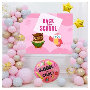 Fournitures scolaires de retour à bas prix, Kit de guirlande de décorations de ballons roses pour filles