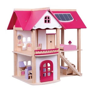 <span class=keywords><strong>Casa</strong></span> delle Bambole in Legno per Bambini con Mobili e Stanze, Giocattolo di Finzione - Product Image 2