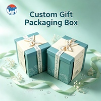 Boîte carrée rigide en carton de qualité supérieure, à deux compartiments, avec fentes, personnalisable avec logo, pour cadeaux d'affaires ou de mariage, prix direct usine disponible, finition UV